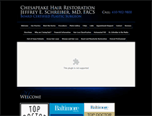 Tablet Screenshot of chesapeakehair.com